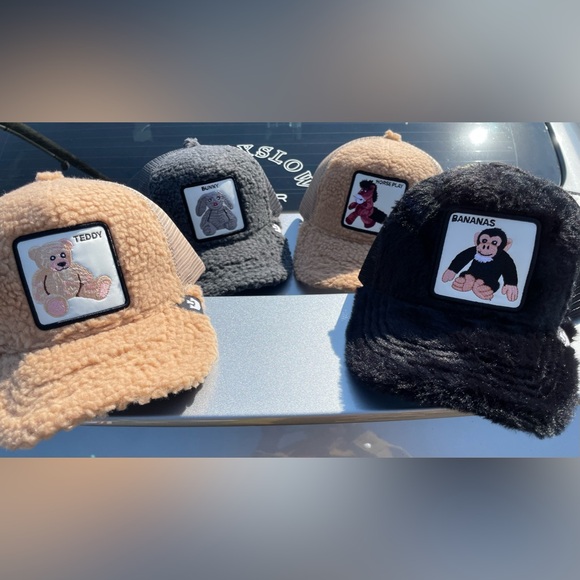 STUFFED FUR GOORIN BROS HATS COLLECTION🔥set of 4 hats 🔥 - Picture 1 of 5